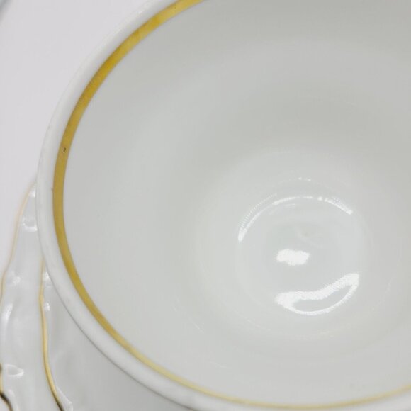 Schumann Arzberg Porcelain Tea Cup & Saucer& Dessert Plate Set Pear Design VTG - Picture 6 of 16